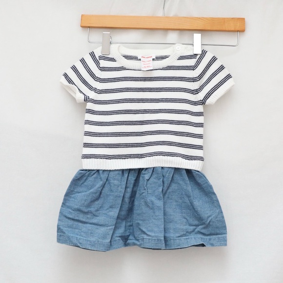 Set of 2 Baby Gap tops 1 Joe Fresh dress baby girl infant 12-18 toddler striped - Picture 10 of 13